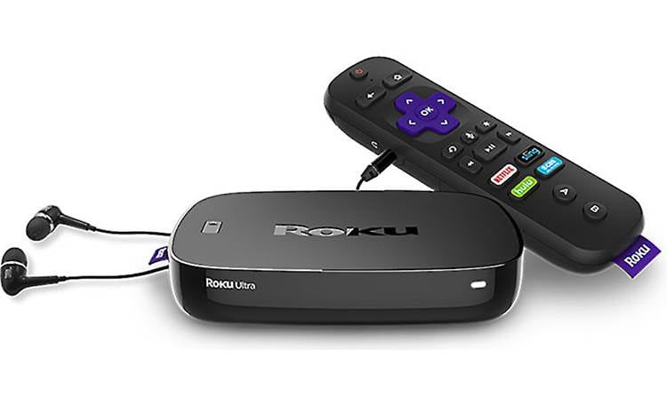 Roku Ultra 4661r Streaming Media Player With Jbl Earbuds At Crutchfield Roku Ultra 4661r Streaming Media Player With Jbl Earbuds At Crutchfield