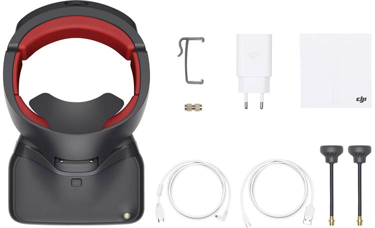 DJI Goggles Racing Edition Shown with included accessories