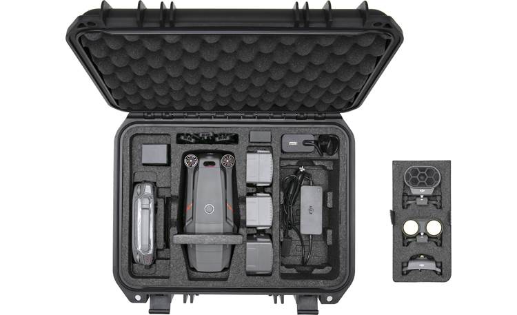 DJI Mavic 2 Enterprise Protector Case Shown with drone and accessories (not included)