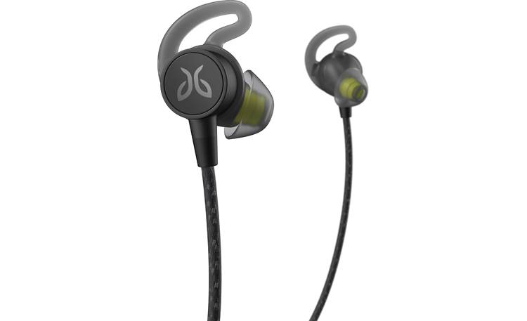 Jaybird Tarah Pro Three pairs of soft-gel ear tips with included  "fins" to help secure earbuds