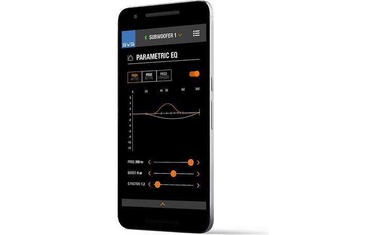 SVS PB16-Ultra SVS's mobile app provides precise adjustments