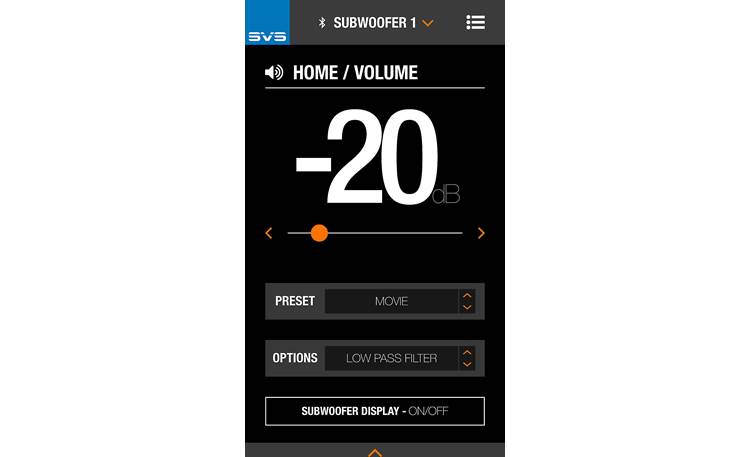 SVS SB-4000 The ability to tweak the sub's volume level from your listening position is invaluable