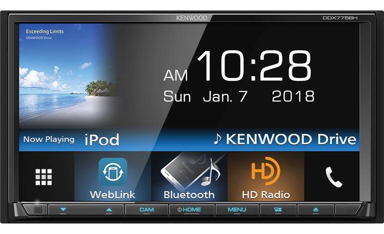 Kenwood DDX775BH This Kenwood includes WebLink, which gives you direct control over select apps directly from the touchscreen 