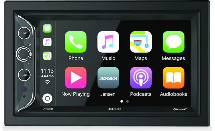Jensen VX5228 If you're an iPhone user, built-in Apple CarPlay will totally change your drive.