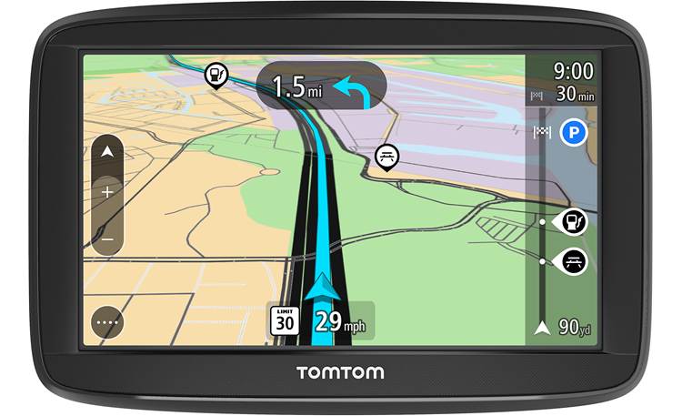 Nog steeds deze Politie TomTom VIA 1425M Portable navigator with 4.3" display and free lifetime map  updates at Crutchfield