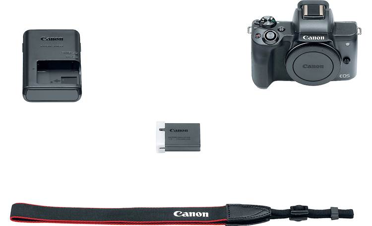 Canon EOS M50 (no lens included) Shown with included accessories