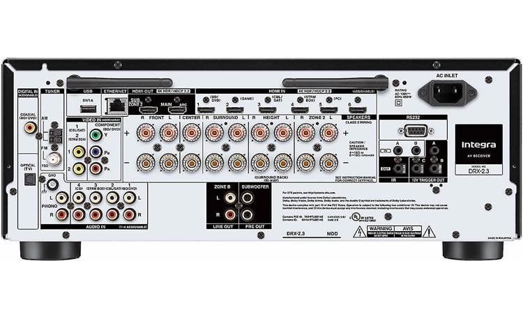 Integra DRX-2.3 7.2-channel home theater receiver with Wi-Fi® and