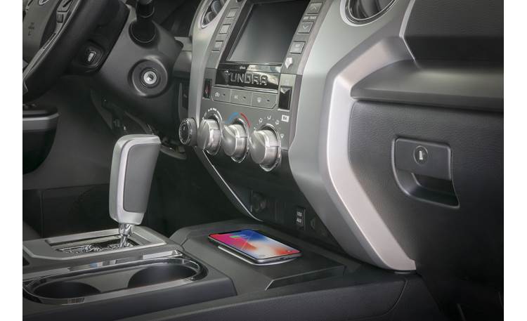 Scosche TAQ03 Your phone nestles neatly on the center console (phone not included)