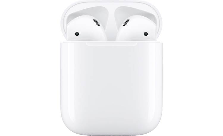Apple AirPods® (2nd Generation) Offers longer talk time, quicker connection, and hands-free "Hey Siri" voice commands