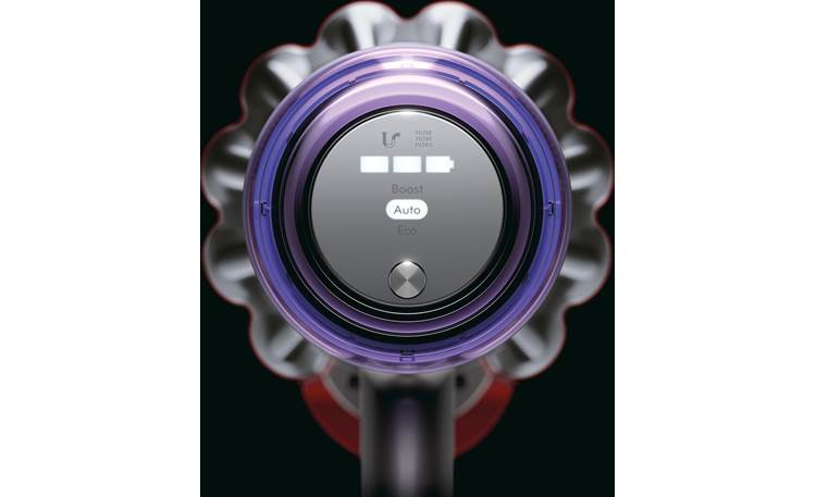 Dyson V11™ Animal LED screen displays current cleaning mode and lets you switch easily