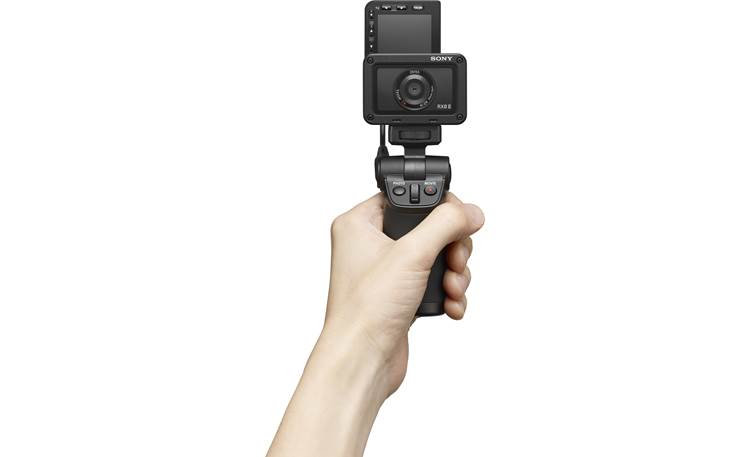 Sony RX0 II Shown with Sony VCT-SGR1 shooting grip (sold separately)