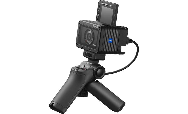 Sony RX0 II Shown with Sony VCT-SGR1 shooting grip in tripod orientation (grip sold separately)