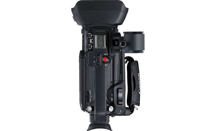 Canon XA50 Top view with included handle accessory attached
