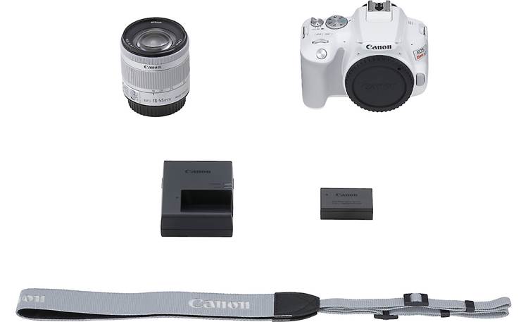 Canon EOS Rebel SL3 Kit Shown with included accessories