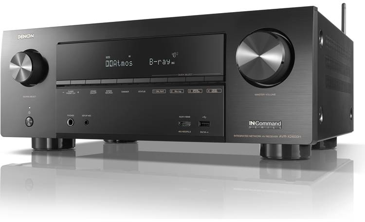 Denon AVR-X2600H (2019 model) Angled front view