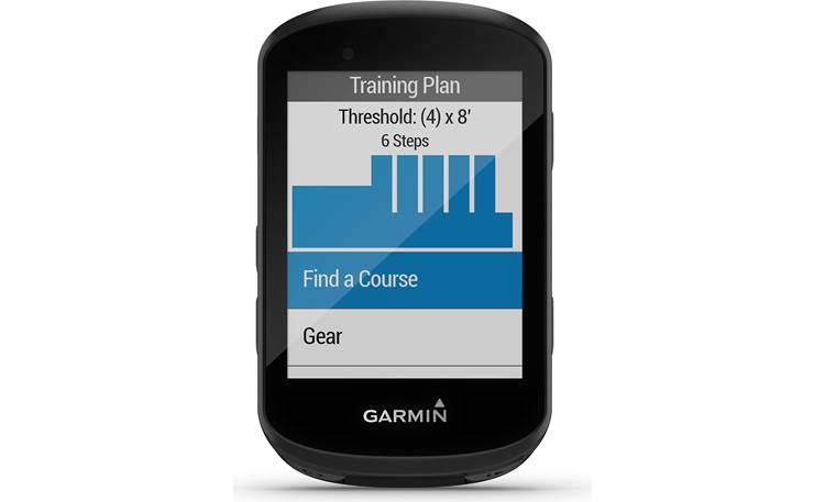 Garmin Edge 530 Access training plans through Garmin Connect. 