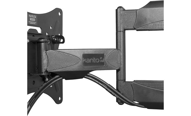 Kanto M300 Black - included detachable clips for cables and cords