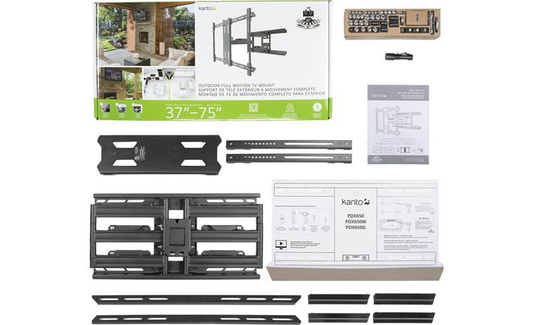 Kanto PDX650G Mount and included hardware