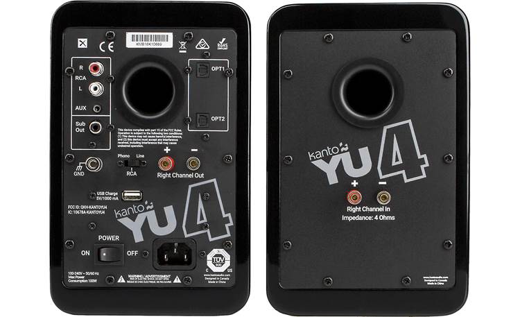 YU4 Powered Bookshelf Speakers