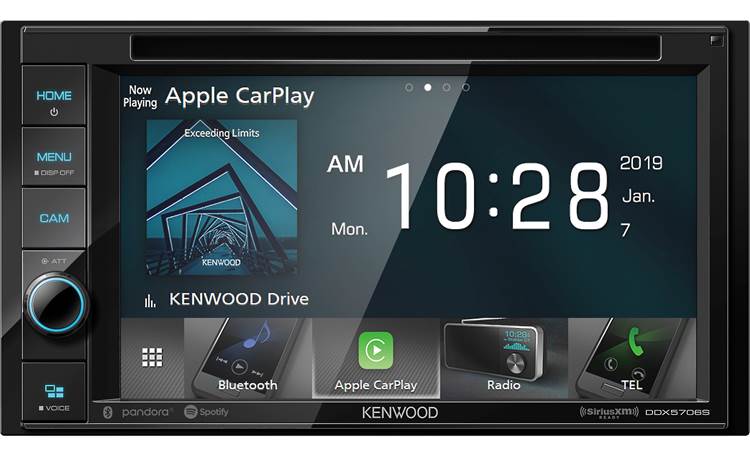 Kenwood DDX5706S Apple CarPlay gives iPhone users the apps and interface they love
