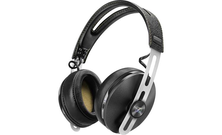 Sennheiser Momentum Over-ear Wireless Noise-canceling headphones that play music wirelessly via Bluetooth