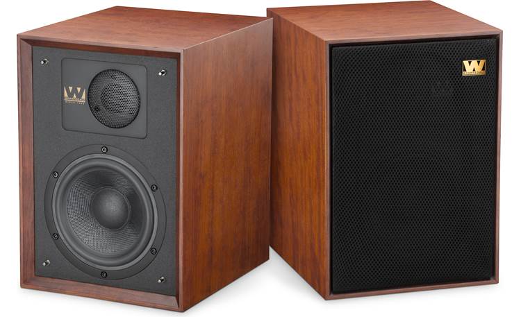 Wharfedale Denton 85 Left speaker is shown with grille removed