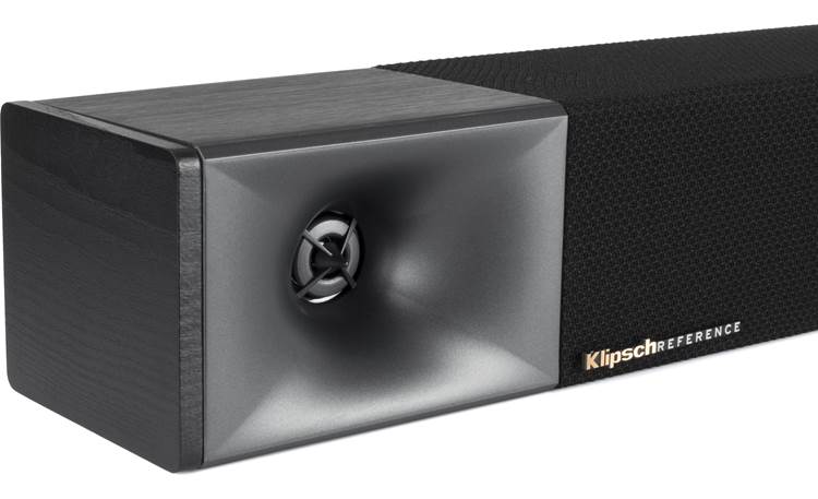 Klipsch Bar 40 Exposed horn-loaded tweeters hint at the performance that's under the hood