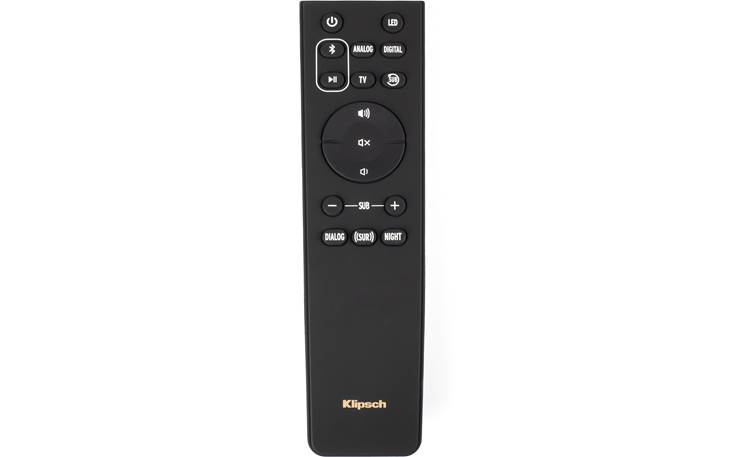 Klipsch Bar 48 Remote offers independent subwoofer volume control