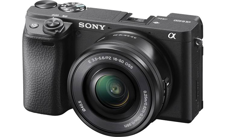 Sony Alpha a6400 Kit mirrorless camera with built-in Wi-Fi® and 16-50mm zoom lens at Crutchfield