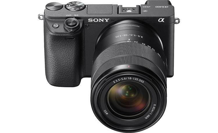 Sony Alpha a6400 Telephoto Lens Kit Angled front view
