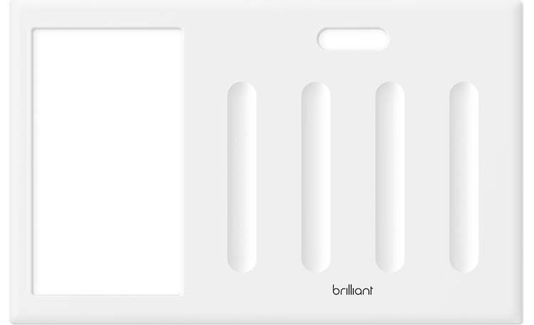 Brilliant Control Snap-on Frame (White) Swappable frame for four-switch ...