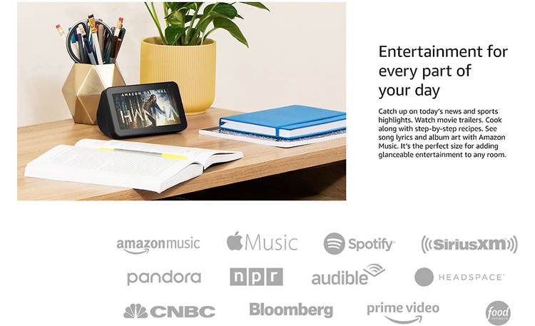 Amazon Echo Show 5 Entertainment options