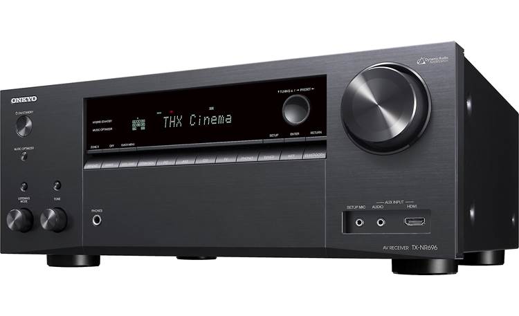Onkyo TX-NR696 Angled front view