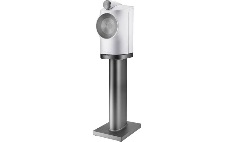 Bowers & Wilkins Formation Duo White - left front with recommended Duo stand (available separately)