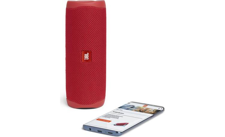 JBL Flip 5 Red - stream wirelessly via Bluetooth (smartphone not included)