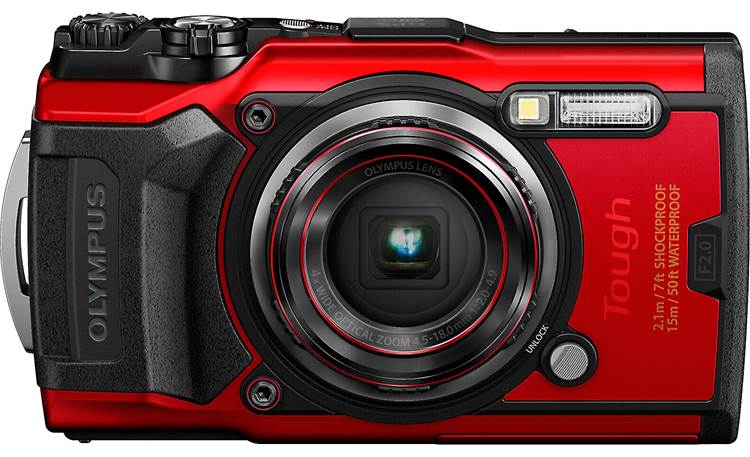 Olympus Tough TG-6 (Red) 12-megapixel waterproof 4K camera with 4X 