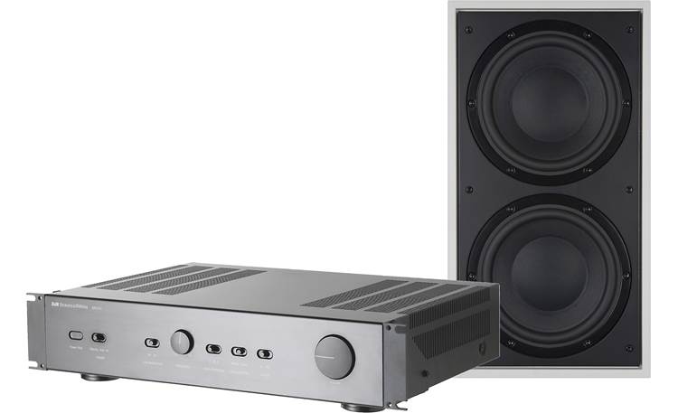 Bowers & Wilkins ISW4 and SA250 Mk2 Bass Package Subwoofer shown with grille removed