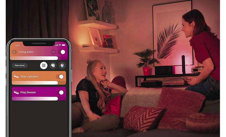 Philips Hue White and Color Ambiance Play Light Bar Extension Easy to control with the Hue mobile app