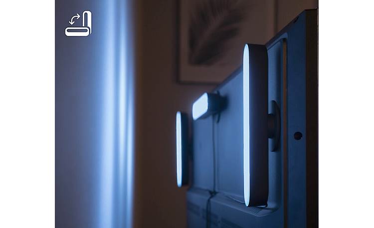 Philips Hue White and Color Ambiance Play Light Bar Extension Can be mounted vertically or horizontally behind your TV