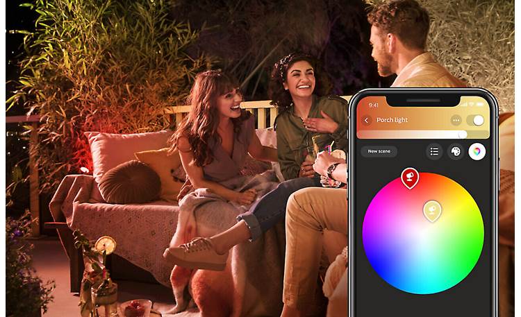 Philips Hue Lily White/Color Outdoor Extension Spotlight Choose from 16 million colors using the Hue app