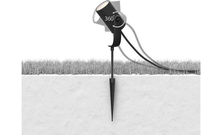Philips Hue Lily White/Color Outdoor Extension Spotlight Ground stake mounting