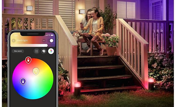 Philips Hue Calla White/Color Outdoor Extension Light (600 lumens) Choose from 16 million possible colors in the Hue app