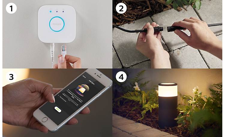 Philips Hue Calla White/Color Outdoor Light Base Kit (600 lumens) Requires Philips Hue Bridge for setup with the Hue mobile app