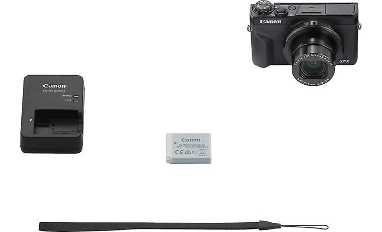 Canon PowerShot G7 X Mark III Shown with included accessories