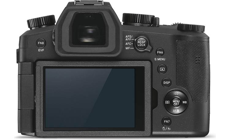 Leica V-Lux 5 Back, with rotating touchscreen facing out