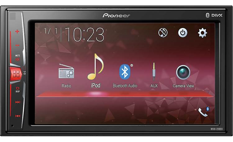 Pioneer MVH-210EX Step up your system with touchscreen control and Bluetooth compatibility