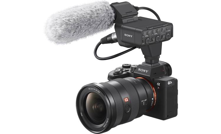 Sony XLR-K3M Shown mounted on camera (not included)