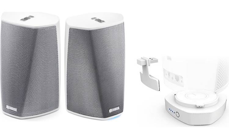 vluchtelingen voldoende druiven Denon HEOS 1 & Go Pack Bundle (White) Includes two wireless speakers and an  add-on battery pack at Crutchfield