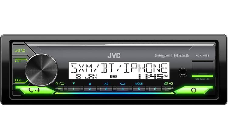 JVC KD-X37MBS JVC's reverse display cuts through glare and makes this receiver ideal for open-top vehicles