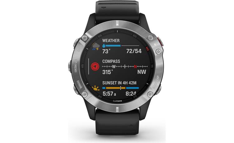 Garmin fenix 6 (Silver bezel, black band) GPS multisport